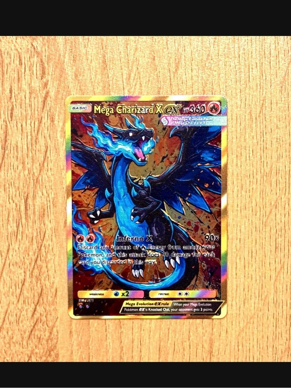 Mega Charizard x EX customized card